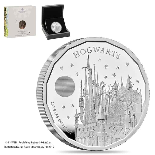 2023 Great Britain 5 oz Hogwarts School Proof Silver Coin .999 Fine
