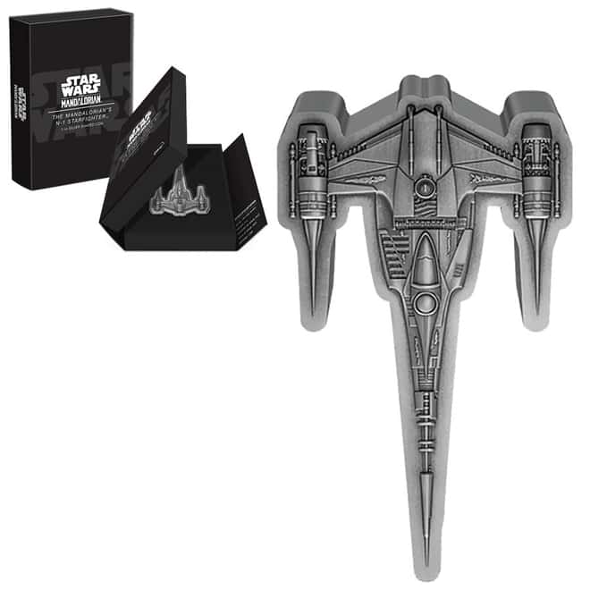 2023 Niue 3 oz Star Wars The Mandalorian's N-1 Starfighter Silver Coin