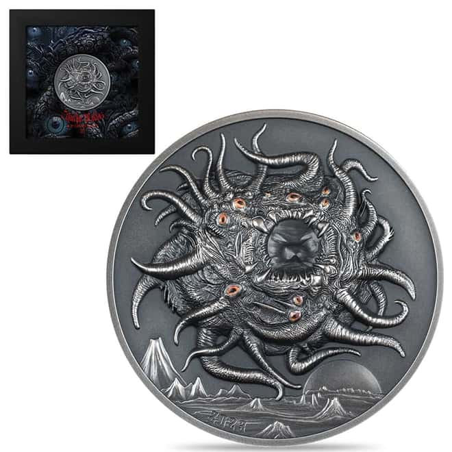 2023 Palau 3 oz Silver H. P. Lovecraft Azathoth Coin .9999 Fine