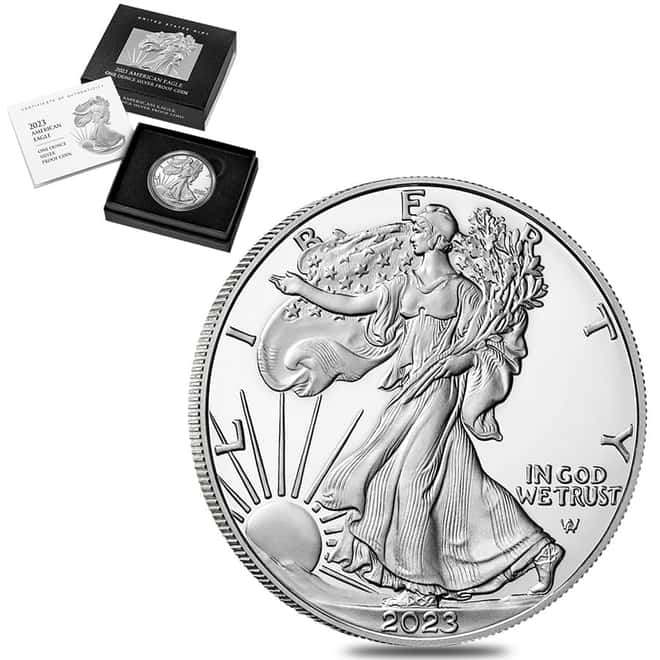 2023-S 1 oz Proof Silver American Eagle (w/Box & COA)