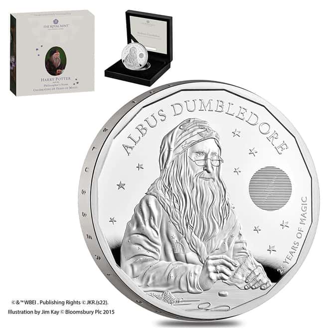 2023 UK 1 oz Harry Potter Dumbledore Proof Silver Coin