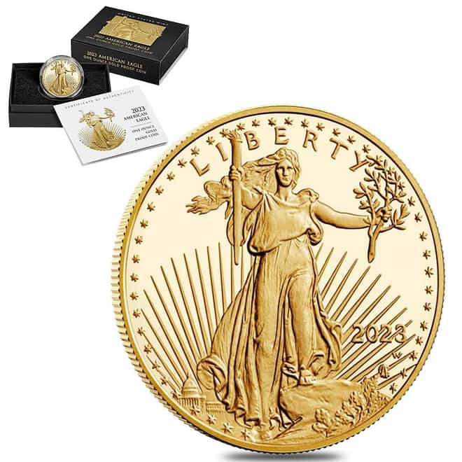 2023-W 1 oz $50 Proof Gold American Eagle (w/Box & COA)