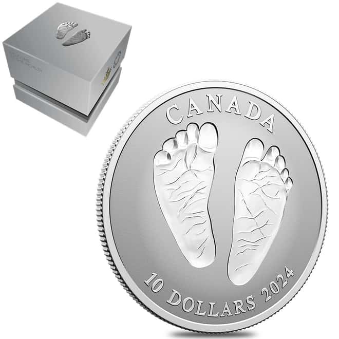 2024 Canada 1/2 oz Silver Welcome to The World Baby Gift Coin