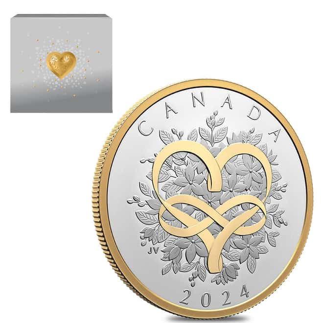 2024 Canada 1 oz Celebrate Love Silver Coin .9999 Fine