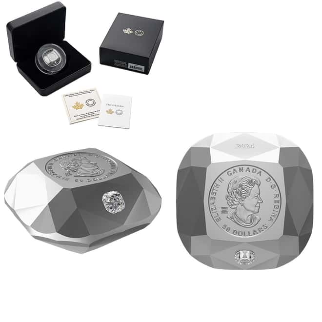 2024 Canada 2.6 oz Silver Cushion Diamond Shaped Coin