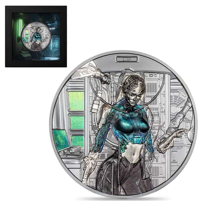 2024 Cook Islands 3 oz Silver Cyber Queen Rebirth Coin