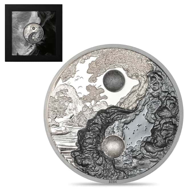 2024 Palau 1 oz Silver Yin and Yang Coin .9999 Fine
