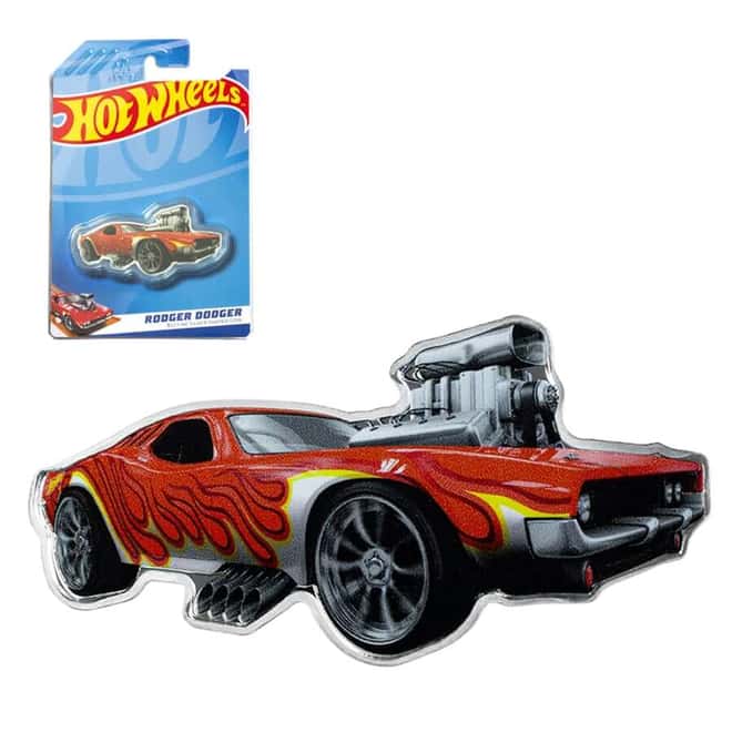 2024 Solomon Islands 1 oz Hot Wheels™ Rodger Dodger™ Silver Coin