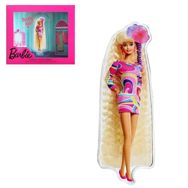 2024 Solomon Islands 1 oz Totally Hair Barbie™ Silver Coin