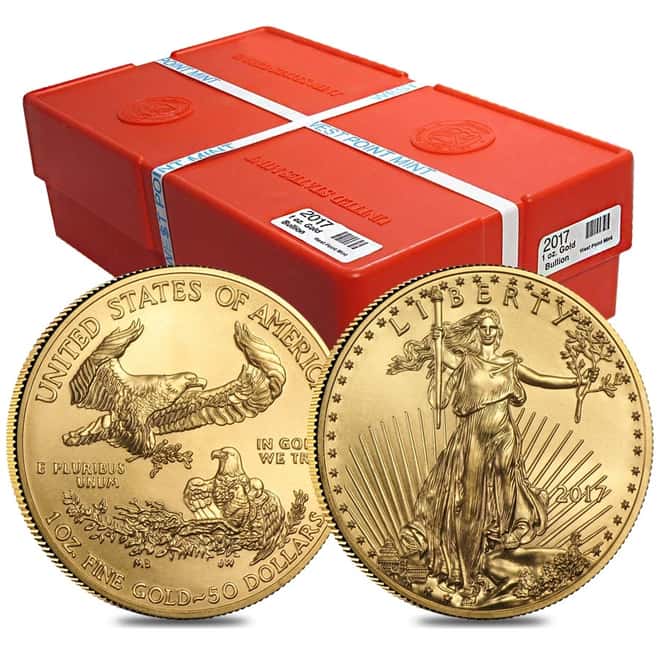 2017 1 oz Gold American Eagle $50 Coin BU