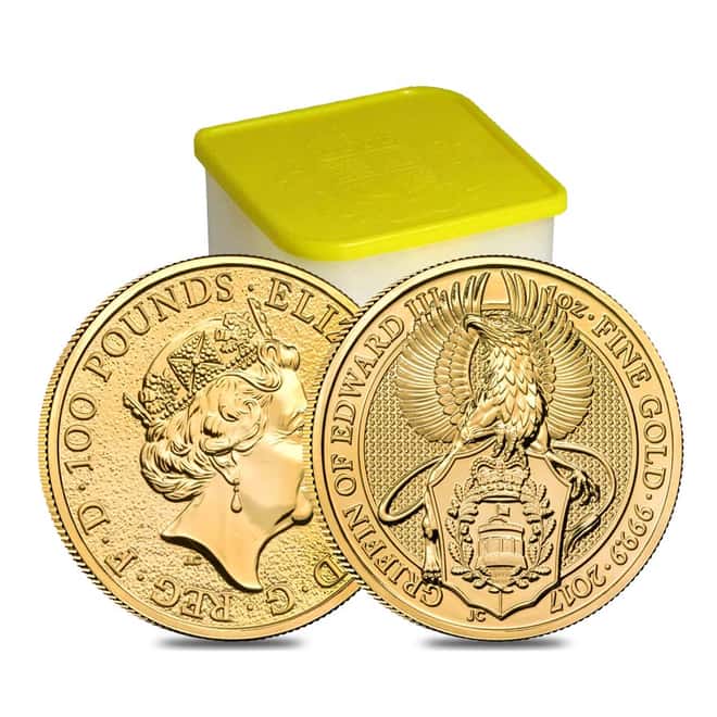 2017 Great Britain 1 oz Gold Queen's Beasts (Griffin) Coin .9999 Fine BU