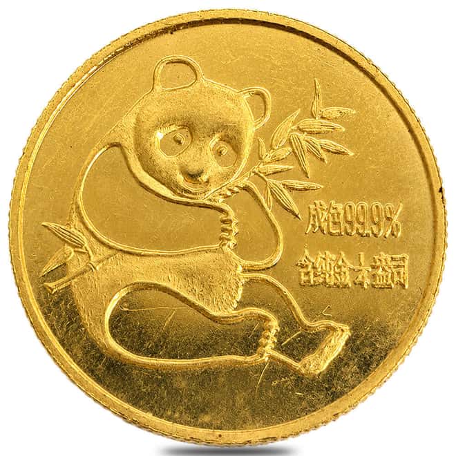 1982 1/4 oz Chinese Gold Panda .999 Fine (Scruffy)