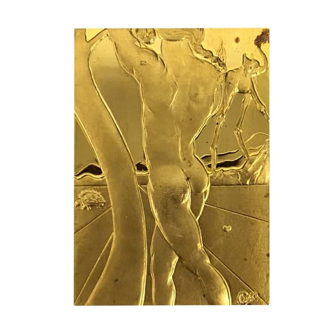1981 3 oz Gold Salvador Dali Adam Eve and The Original Sin 3-Medal Set .999 Fine (w/Box)
