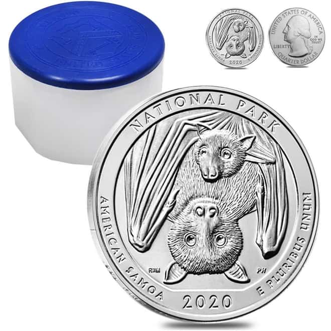 2020 5 oz Silver America the Beautiful ATB American Samoa National Park Coin