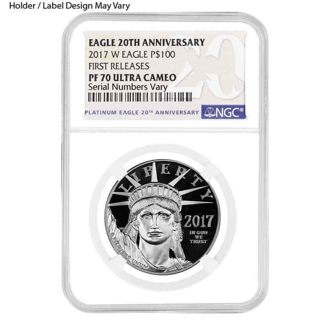 2017-W 1 oz Platinum American Eagle Proof Coin NGC PF 70 UCAM Early Releases - 20th Anniversary