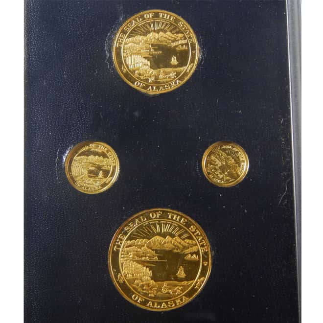 1997 Alaska Mint Gold Proof 4-Coin Set 1.65 Troy Oz.