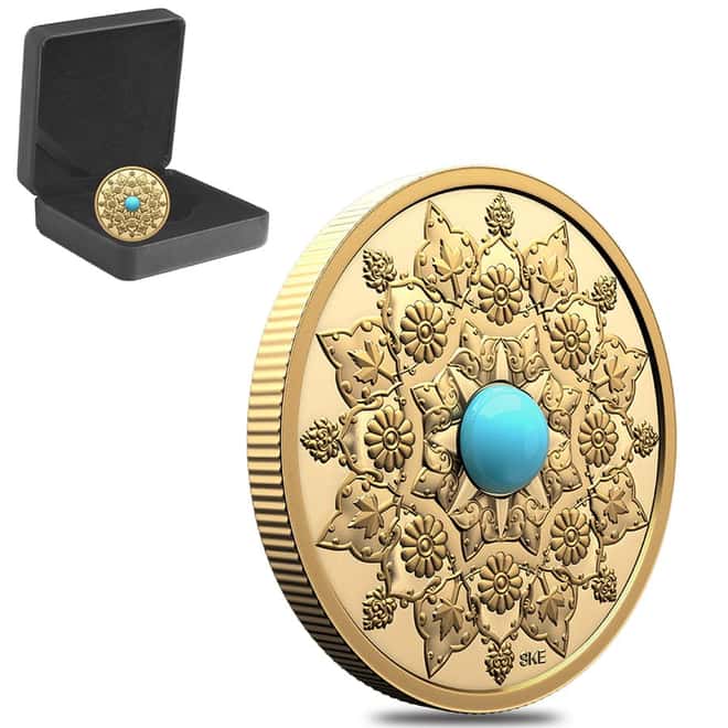 2024 Canada 1 oz Transcendence and Tranquility Canada's Diversity Gold Coin (Turquoise)