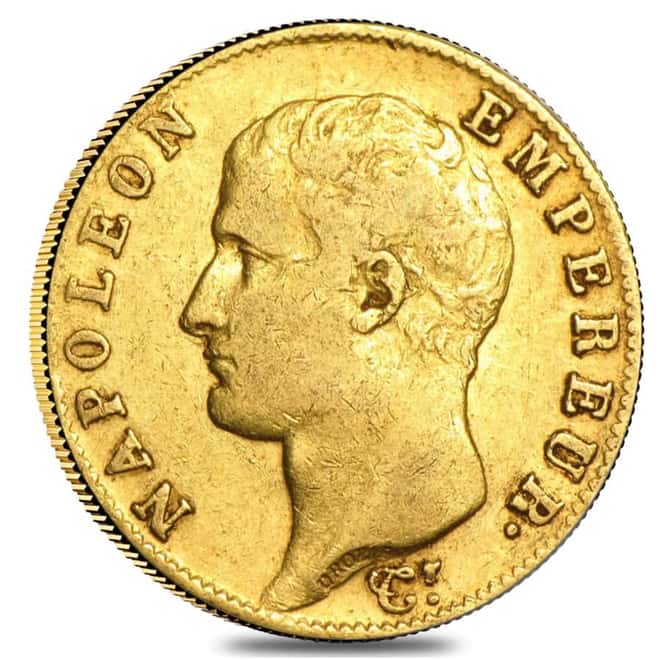 AN13 (1805) France 20 Francs Napoleon I Gold Coin AGW .1867 oz Avg Circ