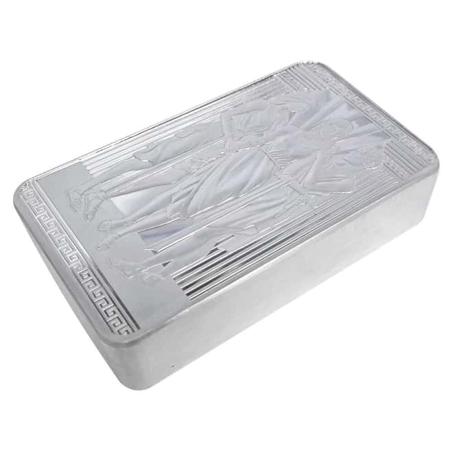 100 oz Great Britain Three Graces Silver Bar .9999 Fine