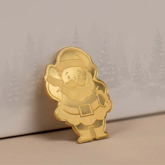 1/2 gram Gold Santa Claus Coin Palau .9999 Fine