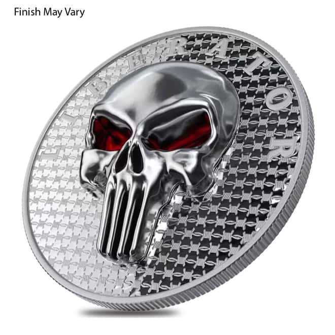 2021 1 oz Dark Side One Soul Liberator Ultra High Relief Proof Silver Round