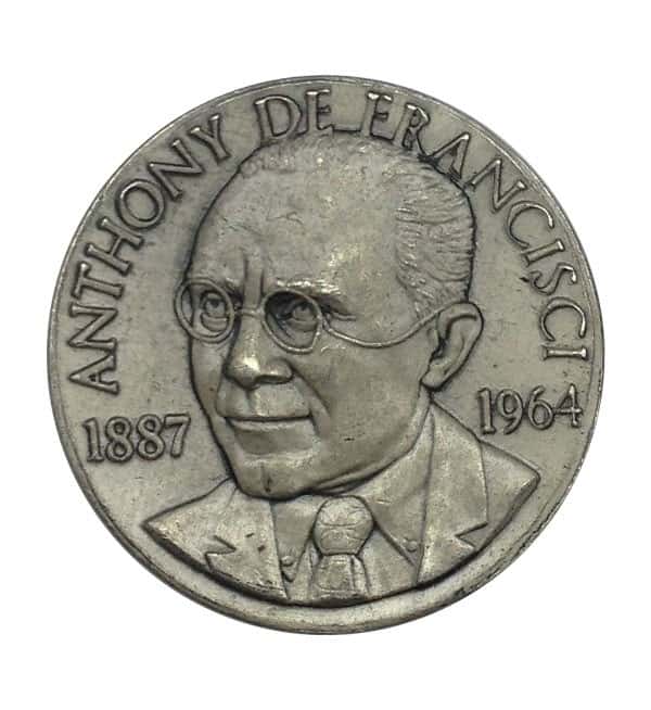 1887-1964 Anthony De Francisci 1.14 oz of .925 Sterling Silver High Relief Medal 