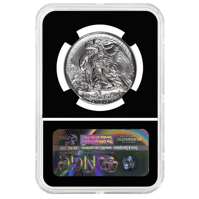 2017 1 oz Palladium American Eagle NGC MS 70 First Day of Issue (225th Ann. Label, Retro)