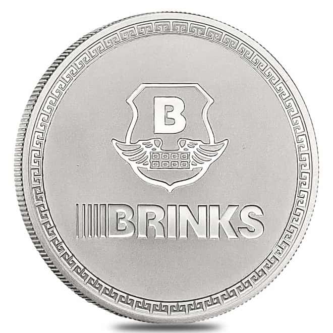 1.45 oz Brinks Silver Round .999 Fine