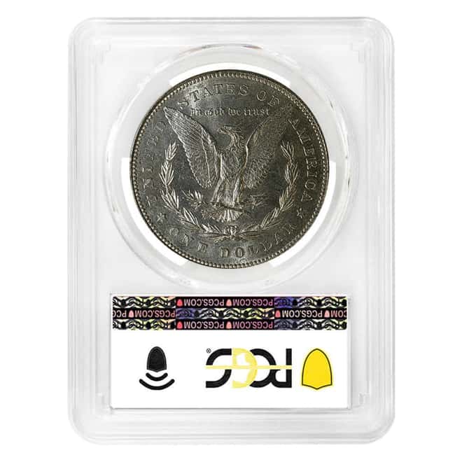 1878 Morgan Silver Dollar $1 7 Tailfeathers Reverse of 78 PCGS MS 62