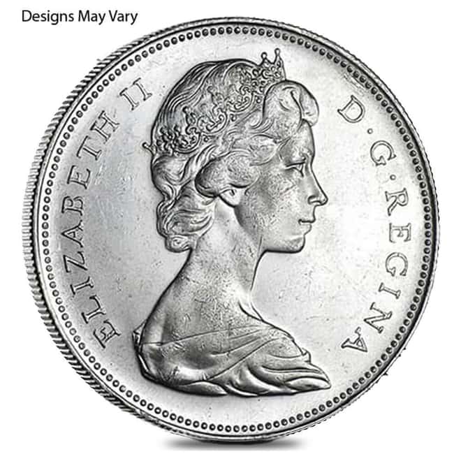 1958-1967 Canada Silver Dollar Avg Circ (.800 Fine)