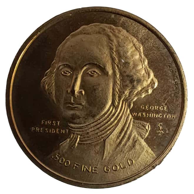 1976 George Washington Bicentennial Gold Medal BU