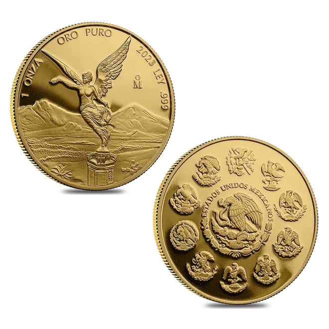 2023 1.9 oz Proof Mexican Gold Libertad 5-Coin Set