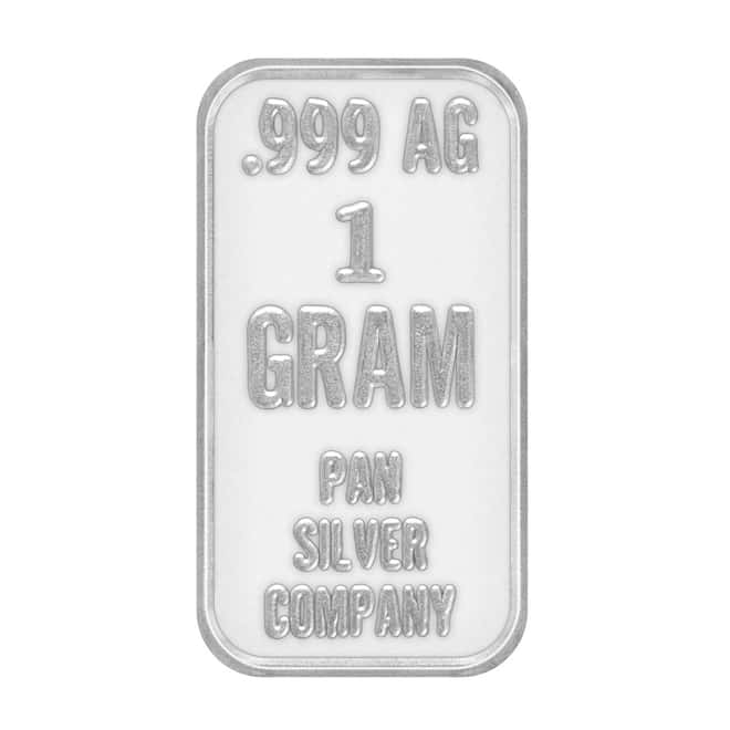 1 Gram Generic Silver Bar .999 Fine