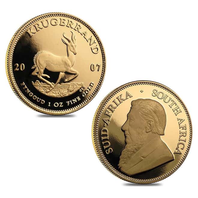 2007 South Africa 1.85 oz Proof Gold Krugerrand 40th Ann. 4-Coin Set