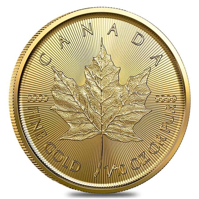 2023 1/10 oz Canadian Gold Maple Leaf $5 Coin .9999 Fine BU (Sealed)