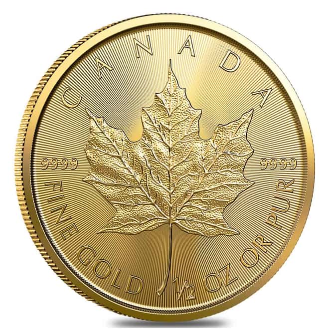 2023 1/2 oz Canadian Gold Maple Leaf $20 Coin .9999 Fine BU (Sealed)