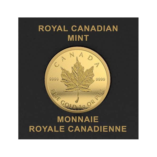 2023 1 gram Canadian Gold Maples $.5 Coin .9999 Fine - Maplegram25™