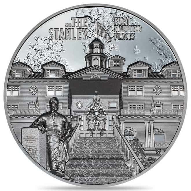 2023 Cook Islands 2 oz Silver The Stanley Haunted Places Coin