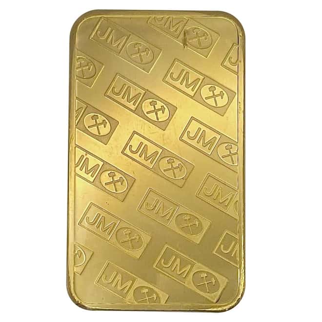 5 oz Johnson Matthey Gold Bar .9999 Fine (Secondary Market)