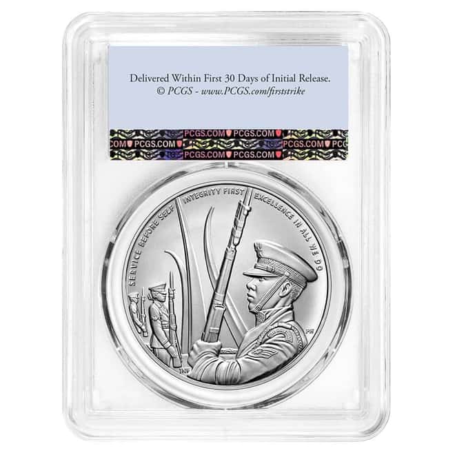1 oz US Air Force Silver Medal PCGS MS 70 FS