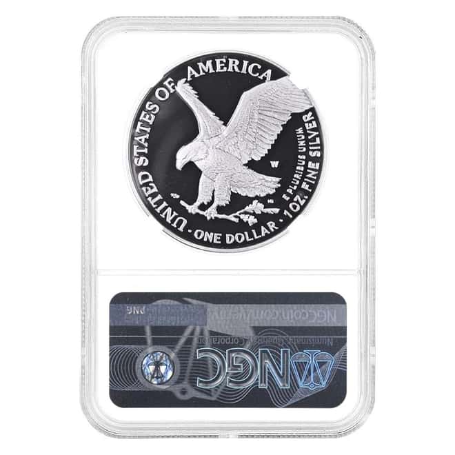 2022-W 1 oz Proof Silver American Eagle NGC PF 70 FDOI (Castle)