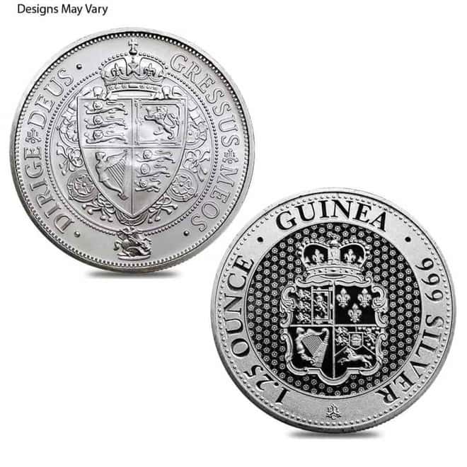 1.25 oz St. Helena Silver Guinea Coin BU (Random Year/Design)