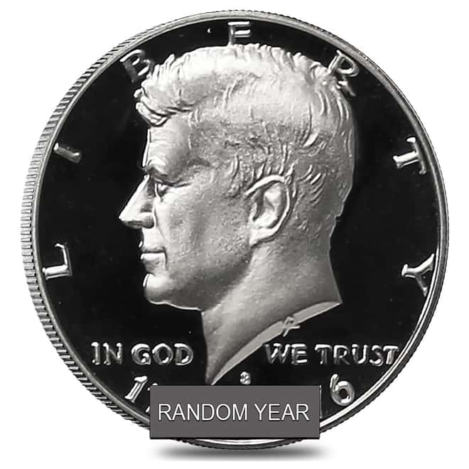 $10 Face Value Proof Kennedy Half Dollars 40% Silver 20 Coins (Random Year)