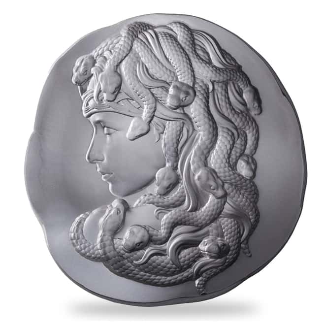 10 oz Argentia Medusa High Relief Silver Round .9999 Fine