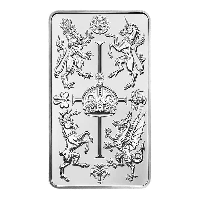 10 oz Great Britain The Royal Celebration Silver Bar .9999 Fine