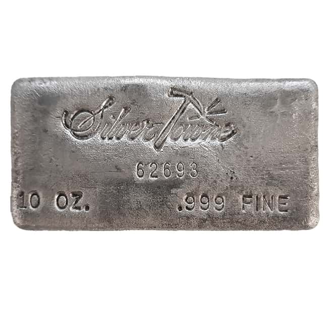 10 oz SilverTowne 1st Series Cast Silver Bar .999 Fine