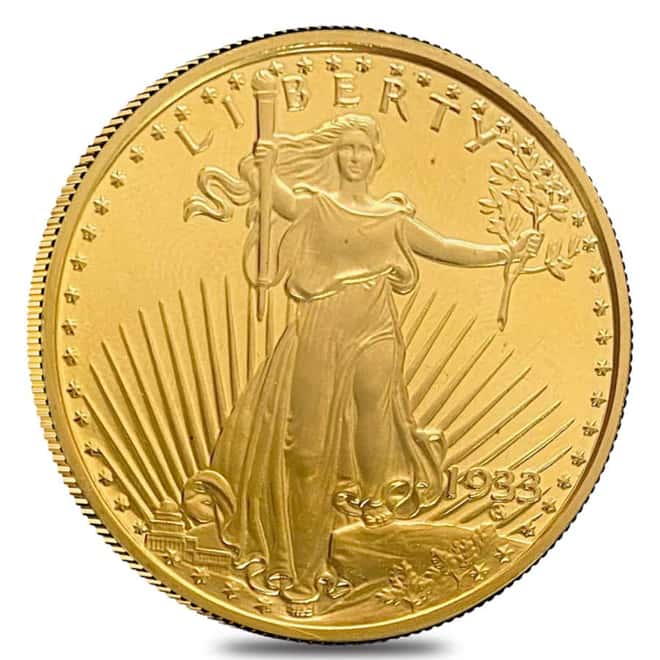 1933 1.5 oz Proof Gold Saint Gaudens Double Eagle .9999 Fine w/COA
