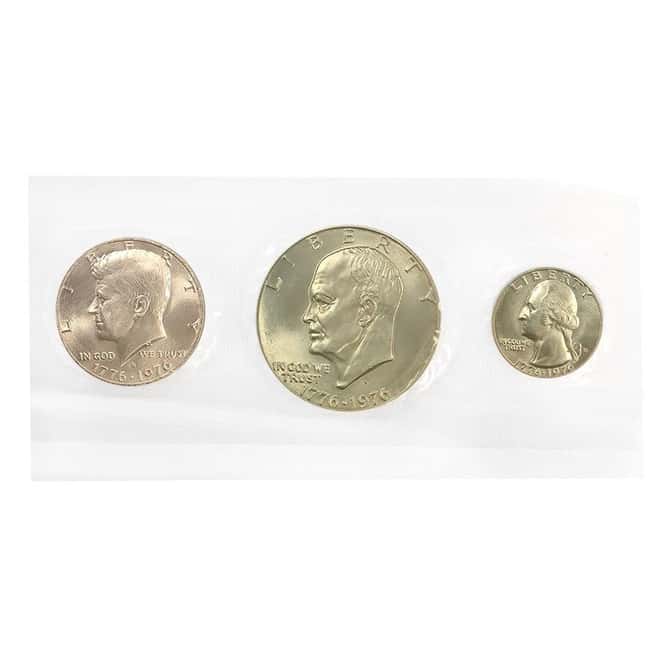 1976-S Bicentennial Silver Unc. 3-Coin Set