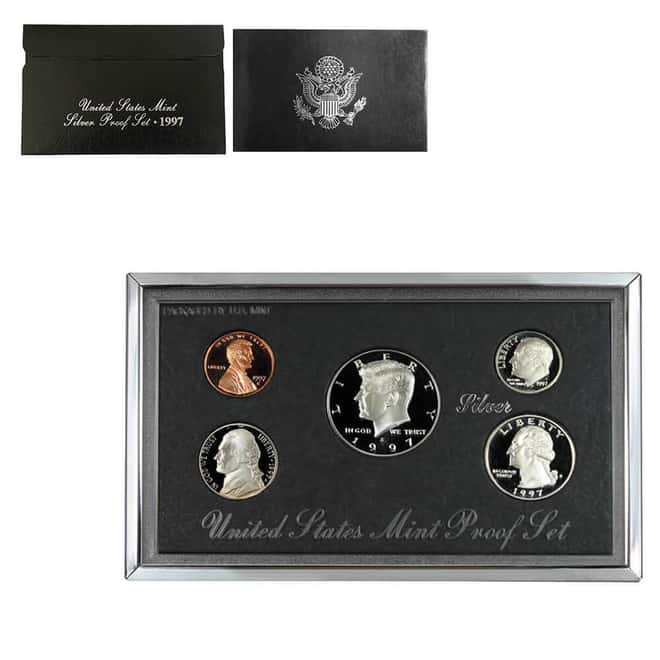 1997-S US Mint Proof Silver Set (w/Box & COA)