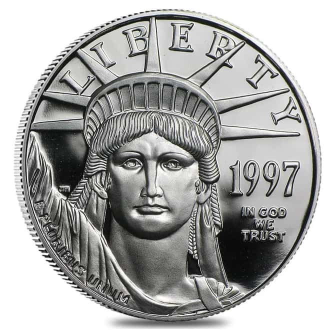 1997-W 1/2 oz Proof Platinum American Eagle $50 Coin